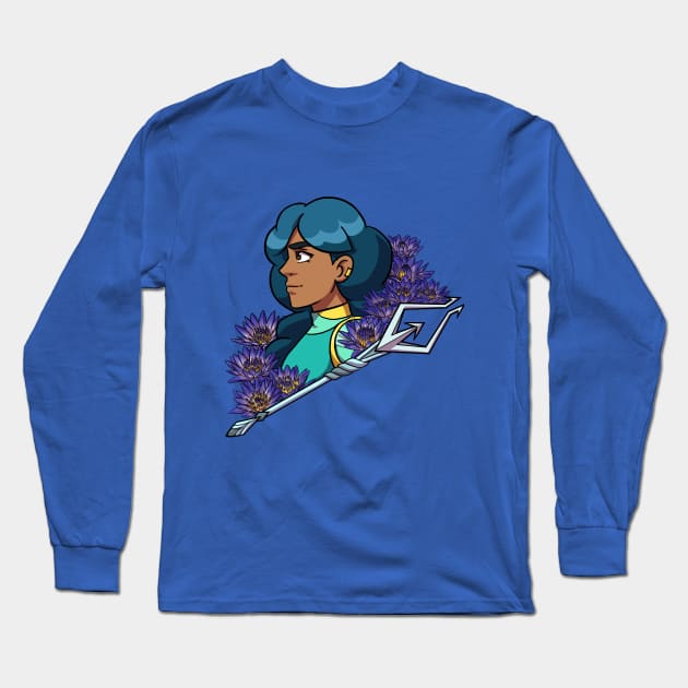 Water Lily Mermista Long Sleeve T-Shirt by NightGlimmer